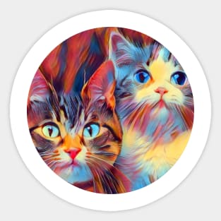 Frisky mycat, revolution for cats Sticker